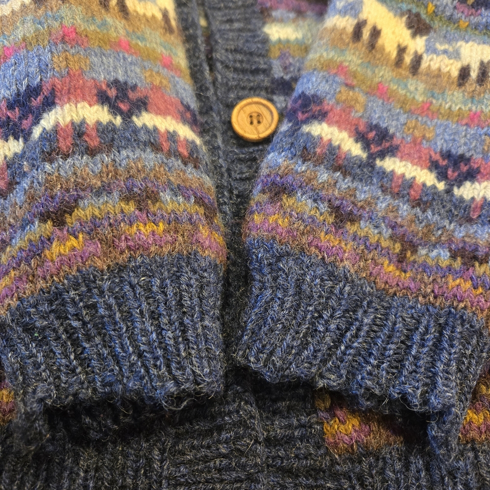 L.L. Bean Wool Sweater Sheep And Geese Animal SIZE LARGE VINTAGE (Few FLAWS)RARE - Picture 6 of 12